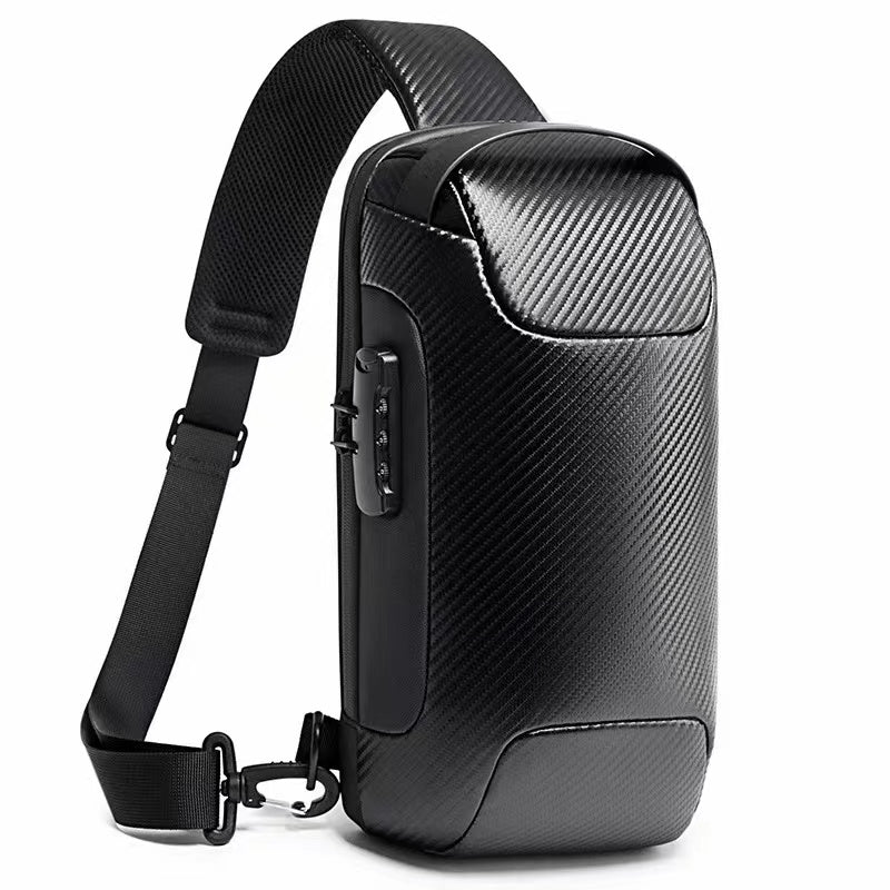 Borsa Monospalla Antifurto TSA, Porta USB 3.0 | BG-22085